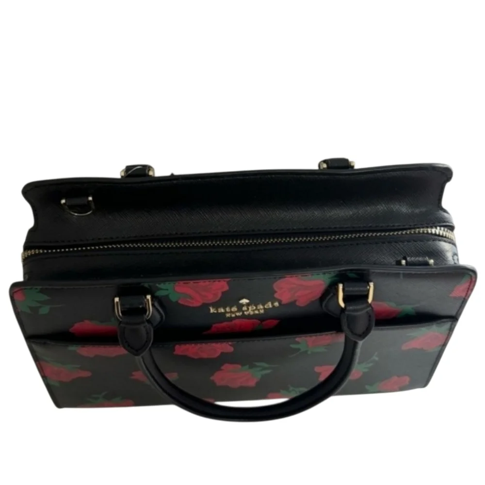 Kate Spade Madison Rose Toss Printed Medium Satchel